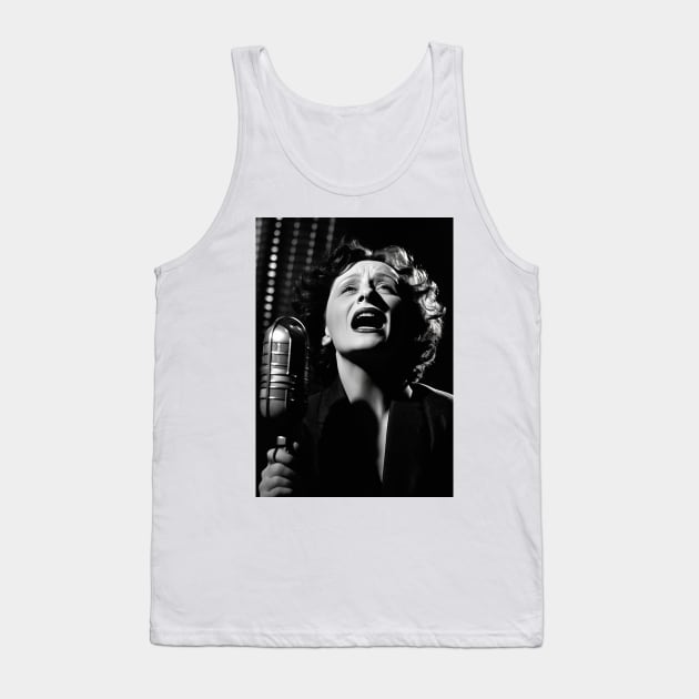 Magnifique photo Edith Piaf - portrait Tank Top by Labonneepoque